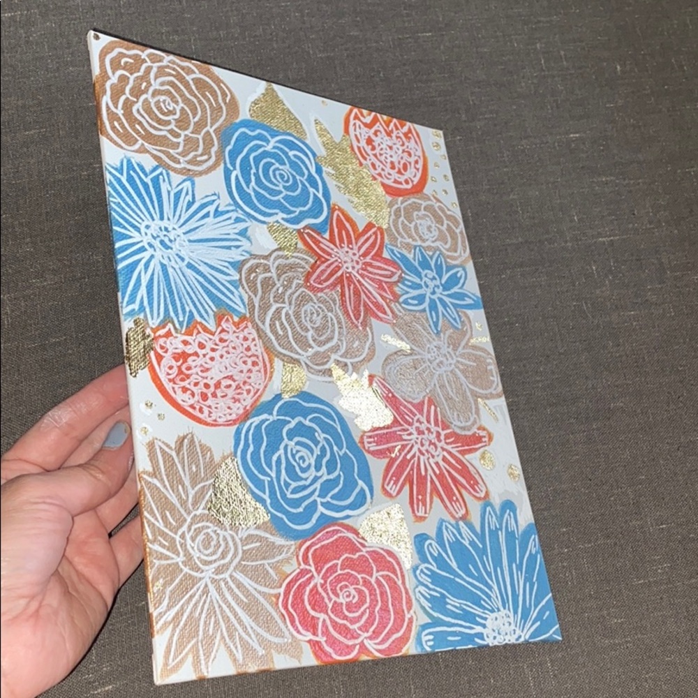 Original Floral Doodle Painting - Picture 3 of 8